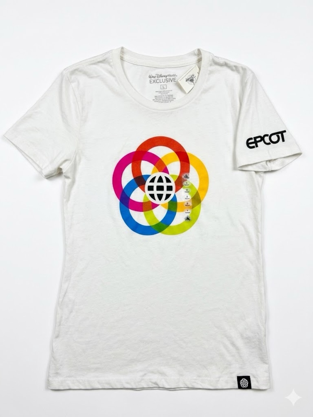 Disney Imagineering WDI Exclusive EPCOT Tee Shirt Women’s Large RUNS SMALL